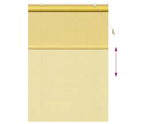 Logu Žalūzijas Un Aizsegi Dzeltena 140 X 220 Cm Bambuss Vidaxl
