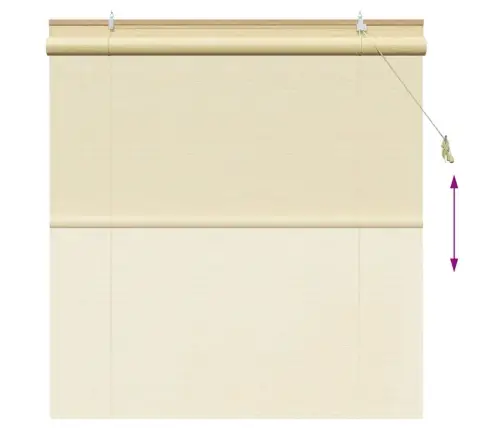 Logu Žalūzijas Un Aizsegi Dabiska 150 X 160 Cm Bambuss Vidaxl