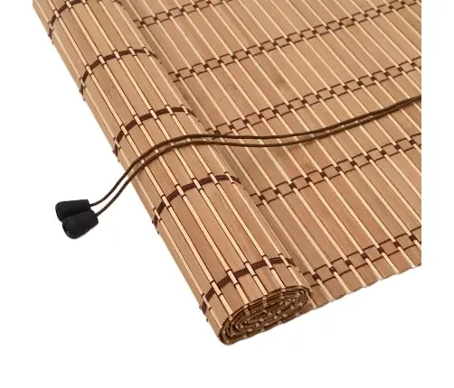Logu Žalūzijas Un Aizsegi Gaiši Brūns 80 X 220 Cm Bambuss Vidaxl