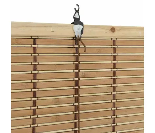 Logu Žalūzijas Un Aizsegi Gaiši Brūns 140 X 220 Cm Bambuss Vidaxl