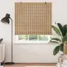 Logu Žalūzijas Un Aizsegi Gaiši Brūns 140 X 220 Cm Bambuss Vidaxl