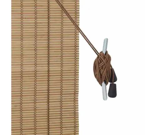 Logu Žalūzijas Un Aizsegi Gaiši Brūns 150 X 160 Cm Bambuss Vidaxl