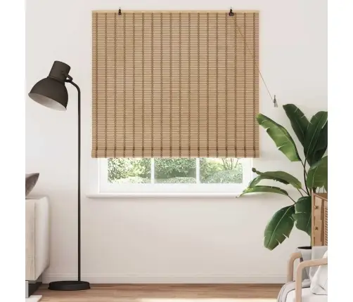 Logu Žalūzijas Un Aizsegi Gaiši Brūns 150 X 160 Cm Bambuss Vidaxl