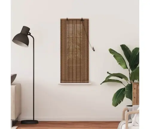 Langų Žaliuzė Geometrinis Ruda 60 X 160 Cm Bambukas
