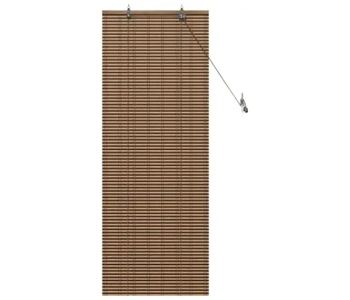 Langų Žaliuzė Geometrinis Ruda 60 X 160 Cm Bambukas