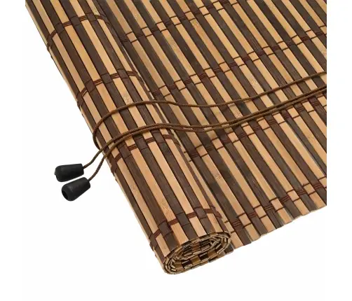 Roletas Su Užuolaidomis Ruda 60 X 160 Cm Bambukas