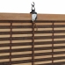 Logu Žalūzija Ar Aizkariem Brūna 90 X 220 Cm Bambuss Vidaxl