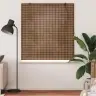 Logu Žalūzija Ar Aizkariem Brūna 150 X 160 Cm Bambuss Vidaxl