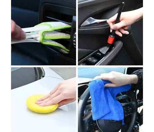 Auto Harja Komplekt Mitmevärviline Polürotang