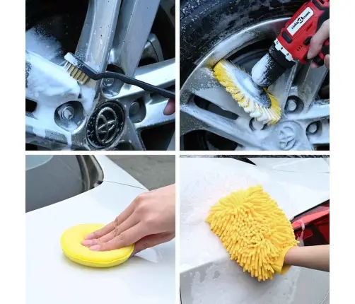 Auto Harja Komplekt Mitmevärviline Polürotang