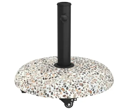 Ritenīšu Parasola Bāze 37/42/52/58Mm Stabiem - Daudzkrāsains Betons Vidaxl