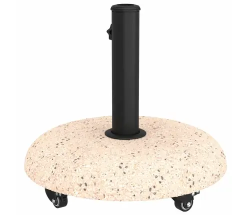 Ratiņu Parasola Pamatne 37/42/52/58Mm Rāmjiem Dzeltenā Betonā Vidaxl