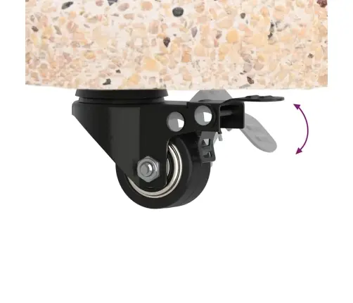 Ratiņu Parasola Pamatne 37/42/52/58Mm Rāmjiem Dzeltenā Betonā Vidaxl