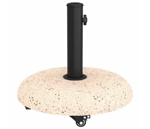 Ratiņu Parasola Pamatne 37/42/52/58Mm Rāmjiem Dzeltenā Betonā Vidaxl