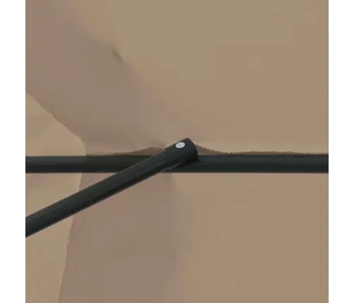 Sodo Skėtis Taupe Ir Juoda 395 X 395 X 245 Cm Sodo Skėtis Taupe Ir Juoda 395 X 395 X 245 Cm