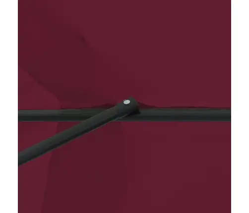 Sodo Skėtis Raudona Ir Juoda 395 X 395 X 245 Cm