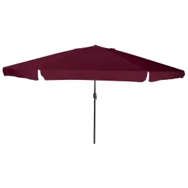 Dārza Parasols Sarkans Un Melns 395 X 395 X 245 Cm Vidaxl