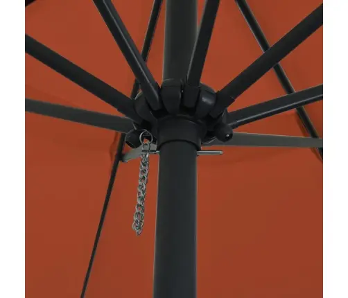 Sodo Skėtis Raudona Ir Juoda 395 X 395 X 245 Cm