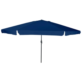 Dārza Parasols Zils Un Melns 395 X 395 X 245 Cm Vidaxl