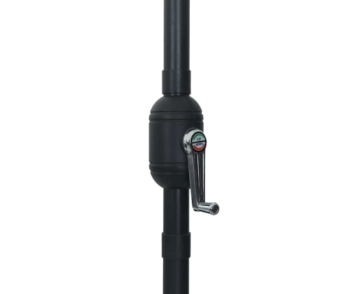Dārza Parasole Ar Led Gaismām Ø395X245 Cm Terakota Vidaxl