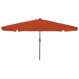 Dārza Parasols Sarkans Un Melns 395 X 395 X 245 Cm Vidaxl