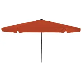 Dārza Parasols Sarkans Un Melns 395 X 395 X 245 Cm Vidaxl