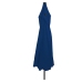 Dārza Saules Parasol Ar Led Gaismām Ø395 X 245 Cm Zils Vidaxl