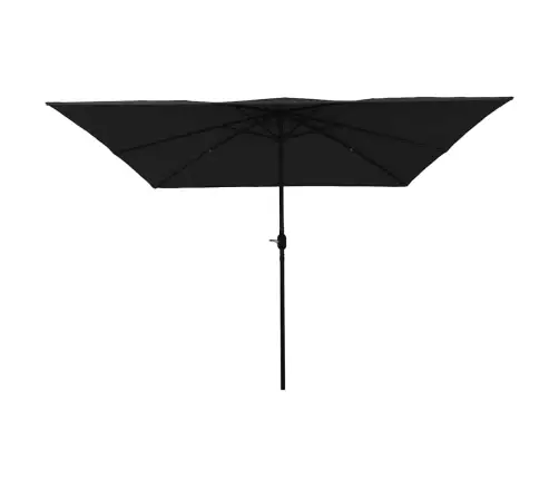 Kvadrāts Dārza Parasol 295 X 245 Cm Melns Vidaxl