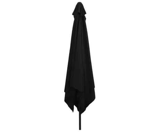 Kvadrāts Dārza Parasol 295 X 245 Cm Melns Vidaxl