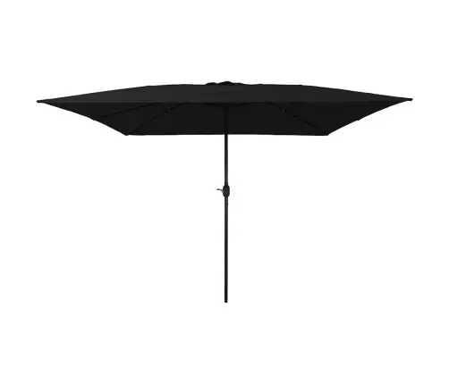 Kvadrāts Dārza Parasol 295 X 245 Cm Melns Vidaxl