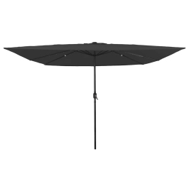 Dārza Parasols Antracīts Un Melns 295 X 295 X 245 Cm Vidaxl