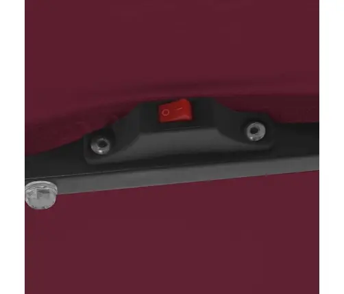 Aedapara Punane Ja Must 295 X 295 X 245 Cm Polüester Ja Teras