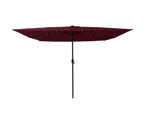 Aedapara Punane Ja Must 295 X 295 X 245 Cm Polüester Ja Teras