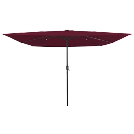 Sodo Skėtis Raudona Ir Juoda 295 X 295 X 245 Cm