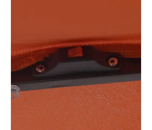 Kvadrāta Dārza Saules Sargs Ar Led Gaismām 295 X 245 Cm, Terra Koks Vidaxl