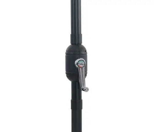 Melns Kvadrātveida Dārza Saules Lukturis Ar Led Gaismām 295X245 Cm Vidaxl