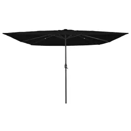 Dārza Parasols Melna 295 X 295 X 245 Cm Poliesters Un Tērauds Vidaxl