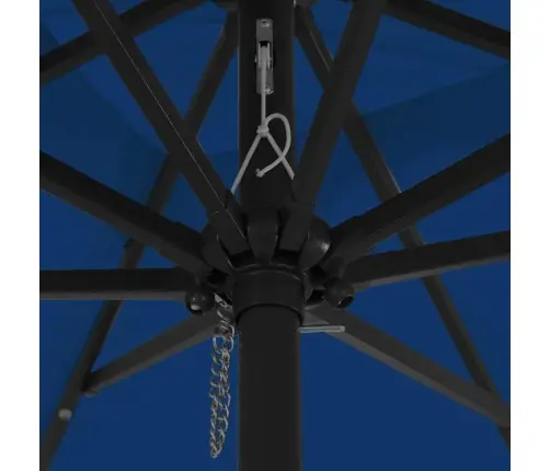 Sodo Skėtis Azurblau 295 X 295 X 245 Cm Poliesteris Ir Plienas