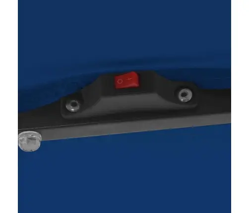 Sodo Skėtis Azurblau 295 X 295 X 245 Cm Poliesteris Ir Plienas