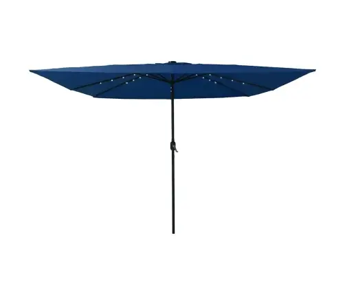 Sodo Skėtis Azurblau 295 X 295 X 245 Cm Poliesteris Ir Plienas