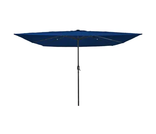 Sodo Skėtis Azurblau 295 X 295 X 245 Cm Poliesteris Ir Plienas