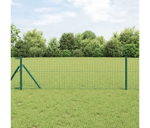 Eiropas Žogs Zaļš 0.8 X 10 M Tērauds Vidaxl