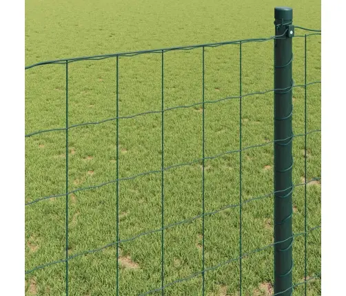 Zaļais Euro Žogs 0.6X25 M Tērauds Vidaxl