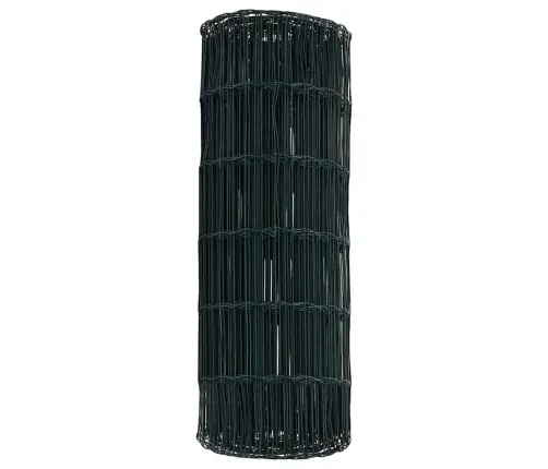 Zaļais Euro Žogs 0.6X25 M Tērauds Vidaxl