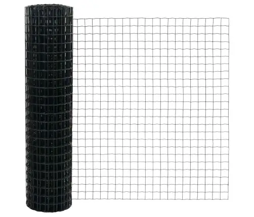 Eiropas Žogs Pelēks 1.4X10 M Tērauds Vidaxl