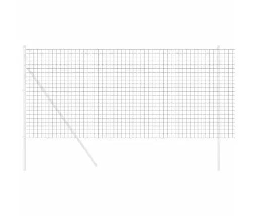 Eiropas Žogs Pelēks 1.4X10 M Tērauds Vidaxl