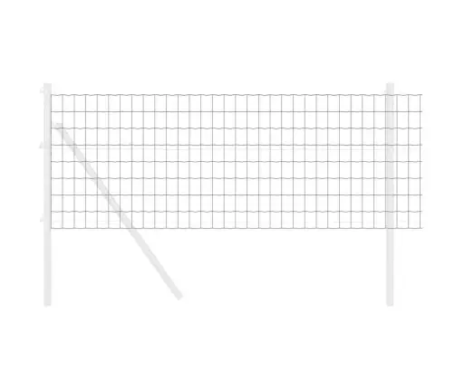 Eiropas Žogs Pelēks 0.4X10 M Tērauds Vidaxl