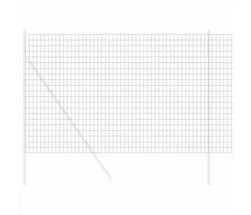 Eiropas Žogs Pelēks 1.6X10 M Tērauds Vidaxl