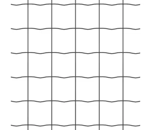 Eiropas Žogs Pelēks 0.6X25 M Tērauds Vidaxl