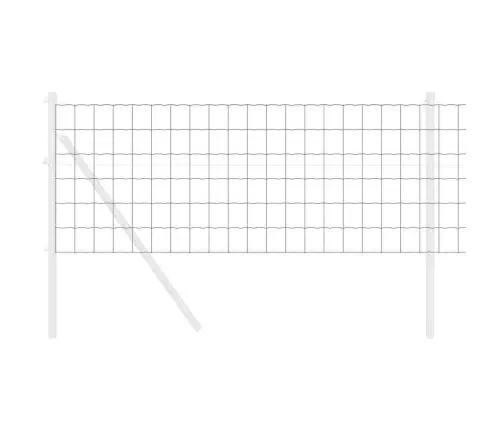 Eiropas Žogs Pelēks 0.4X25 M Metāls Vidaxl